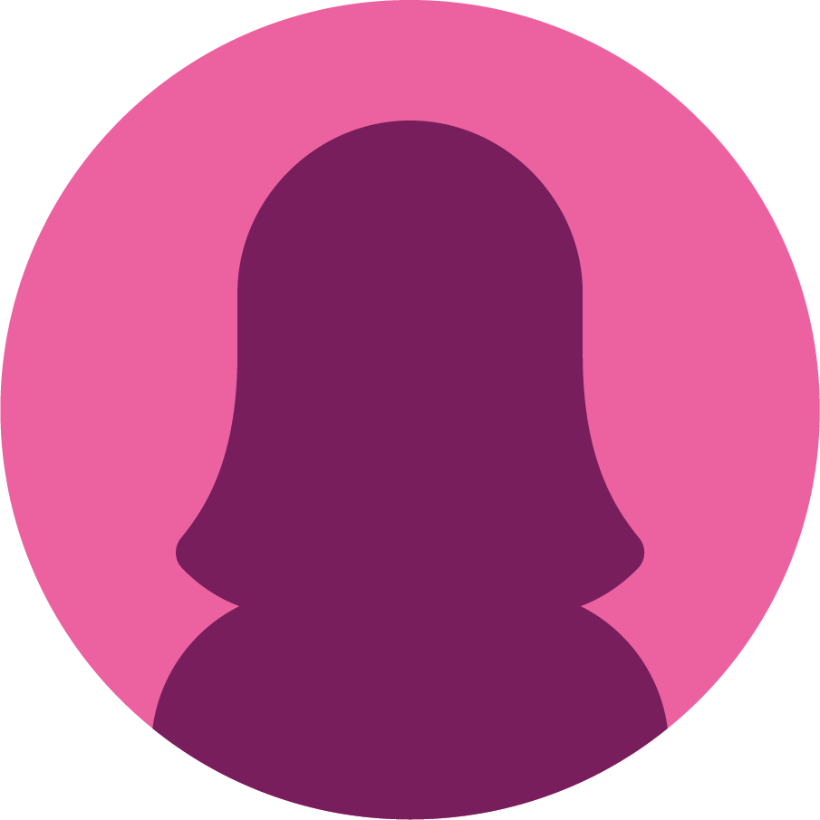Avatar de profil de femme rose