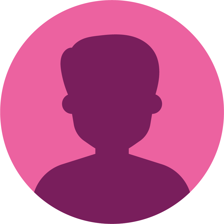 Avatar de profil d'homme rose